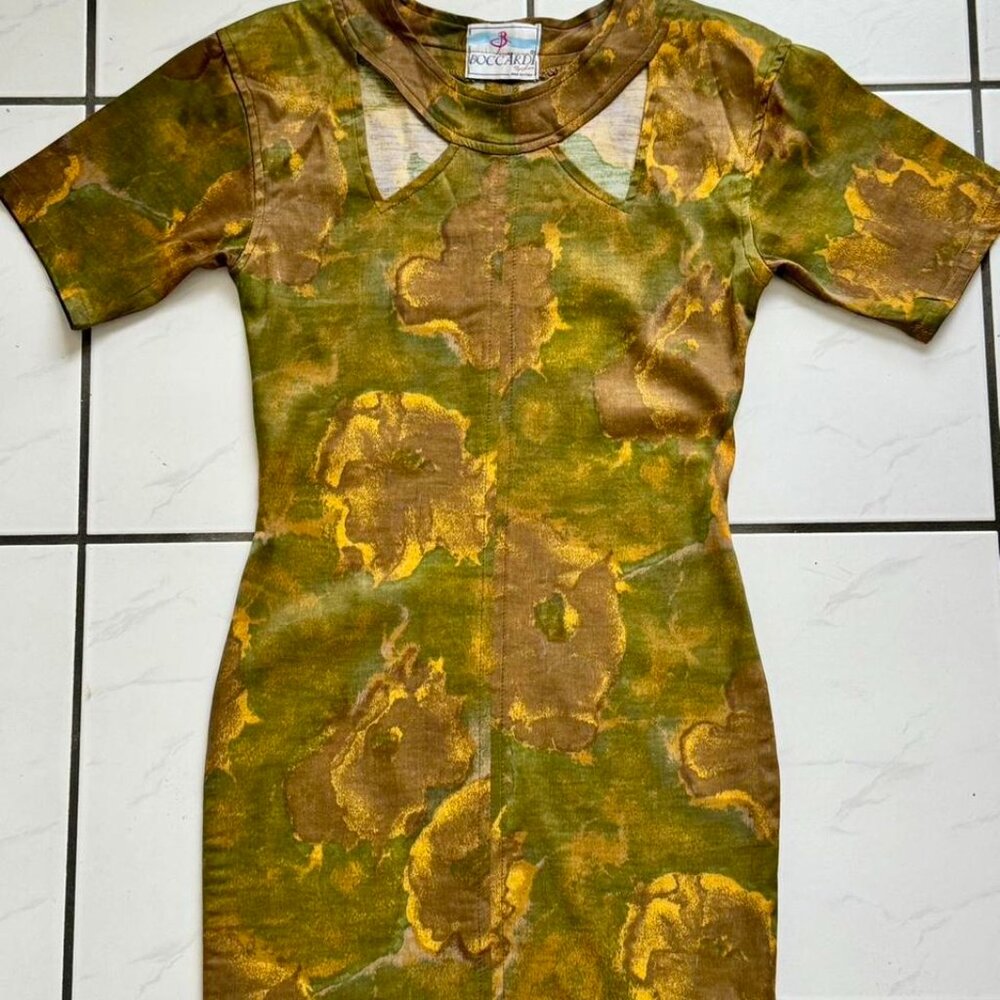 Vintage satin Italian dress